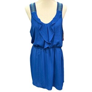 Xhilaration Target Blue Ruffle Dress NWT